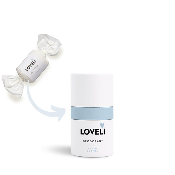 Loveli deodorant fresh cotton refill